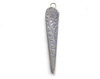 Lilac Spike Pendant Handmade Ceramic