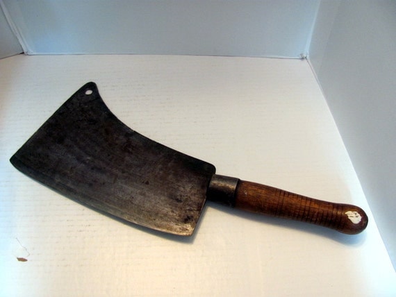 Large Meat Cleaver by W Beatty & Son from 1870's