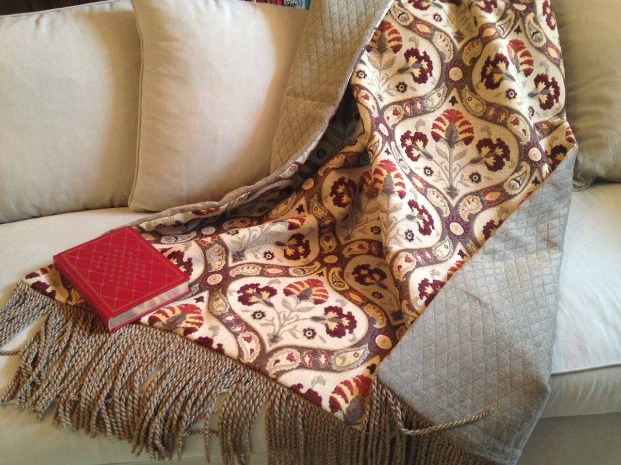 Moroccan Throw Blanket Luxurious Mediterranean Tapestry