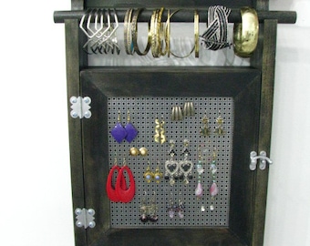 Hanging Jewelry Storage with two layers of storage