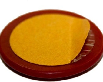 Make your own peel and stick wax seals, sticker backings in 3/4" size - 100 pieces