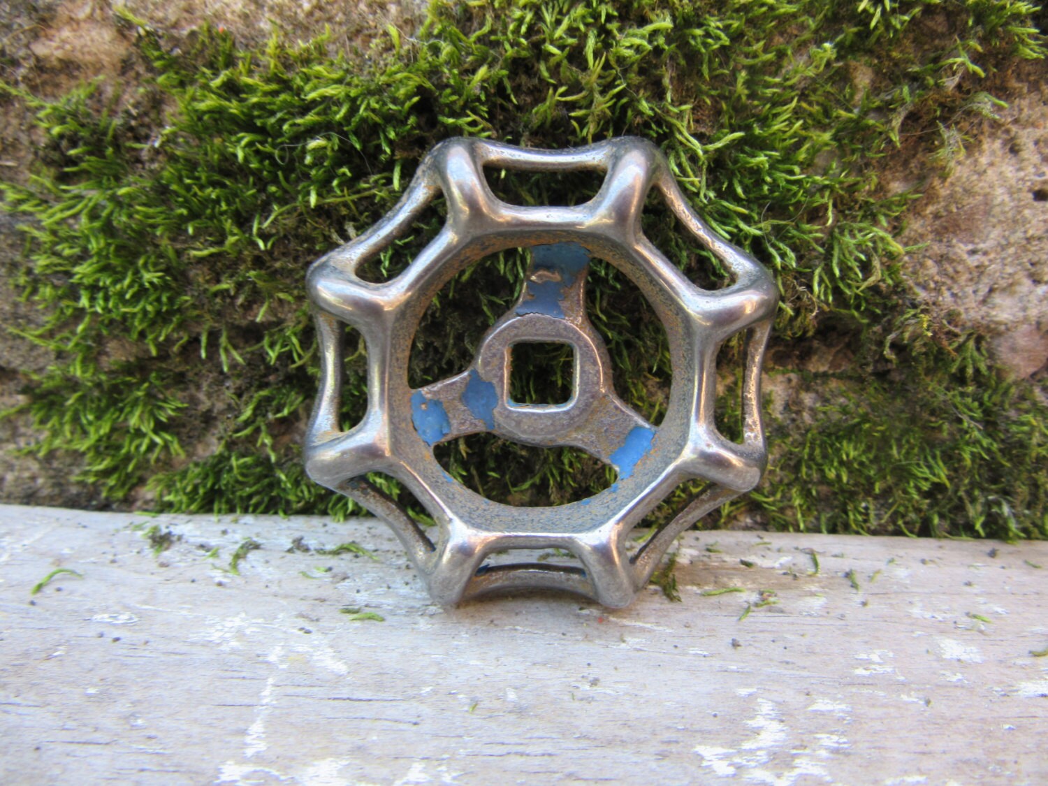 Vintage Valve Handle vtg Faucet Knob Metal Handle Knob Industrial