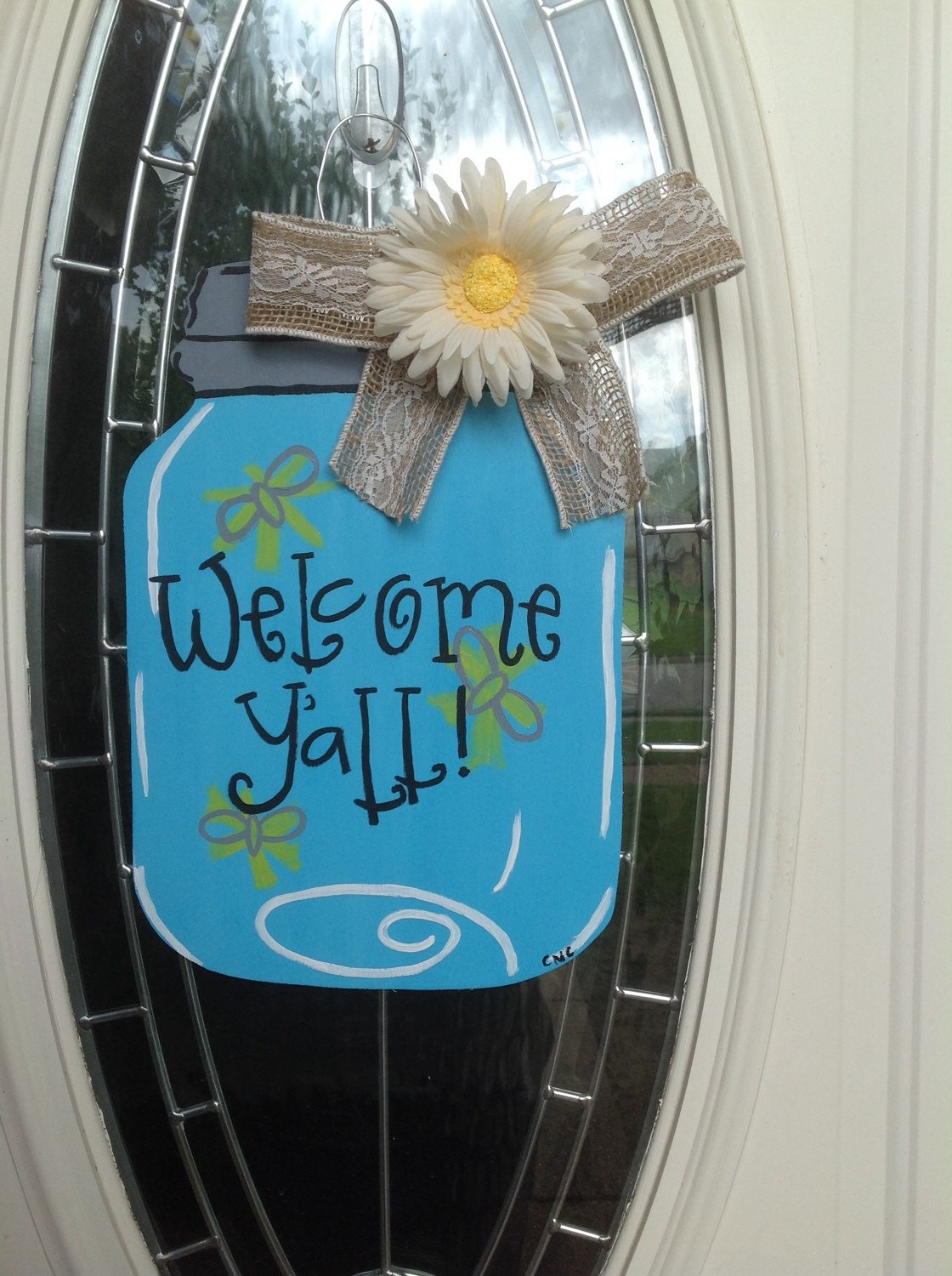 mason jar door hanger housewarming gift outdoor decor door
