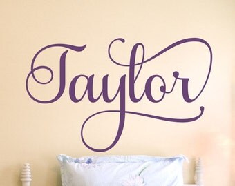 Girls Name Decal Girls Name Wall Decal Personalized Monogram Bedroom Decor Nursery Vinyl Lettering Childrens Room 7 sizes to choose from