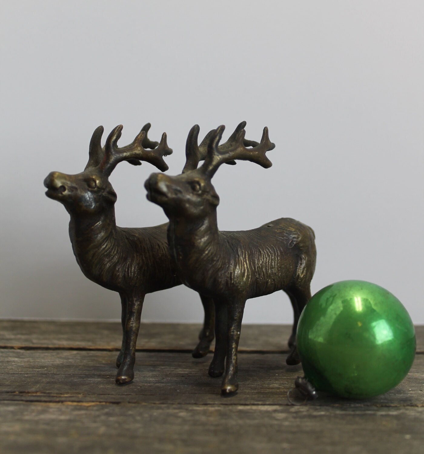 vintage metal reindeer bronze or brass stately vintage metal reindeer bronze or brass stately