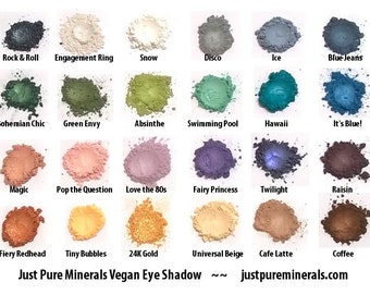 3 Vegan Mineral Eye Shadow Sample for just 4.49