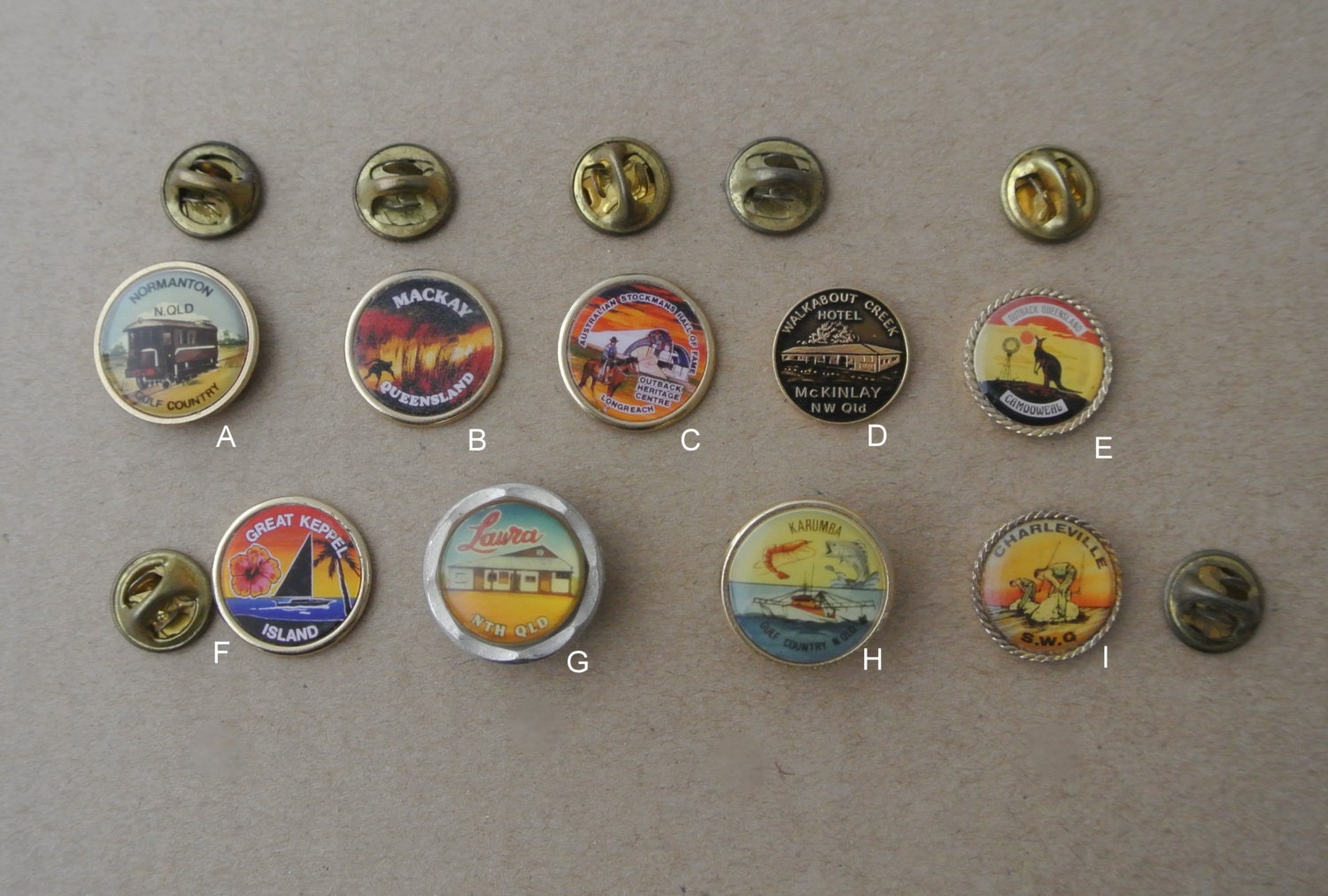 Vintage Australian Travel Souvenir Hat Lapel Pins Badges Australia Vintage Australian Travel Souvenir Hat Lapel Pins Badges Australia