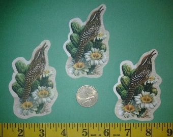 arizona state bird and flower iron ons fabric appliques iron ons