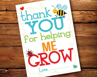 Items similar to Thank You For Helping Me Grow Pallet Sign with Jar ...