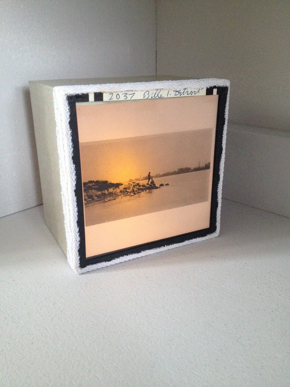 Magic lantern Slide Light Box/ Belle Island by SatisHouseFive