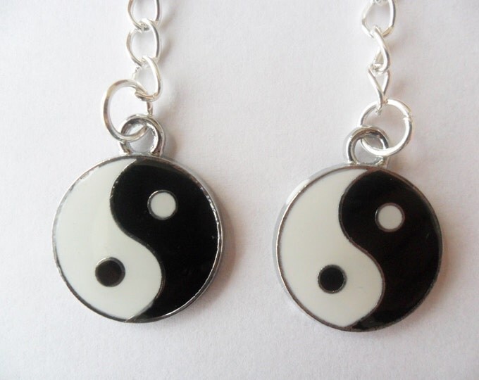 Best Friend Keychains Two Ying Yang Keychains, best friends, BFF