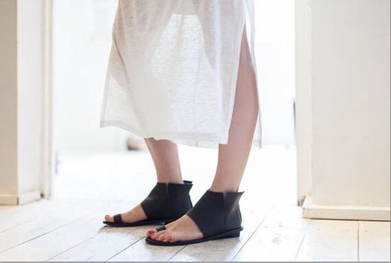 open booties sandals