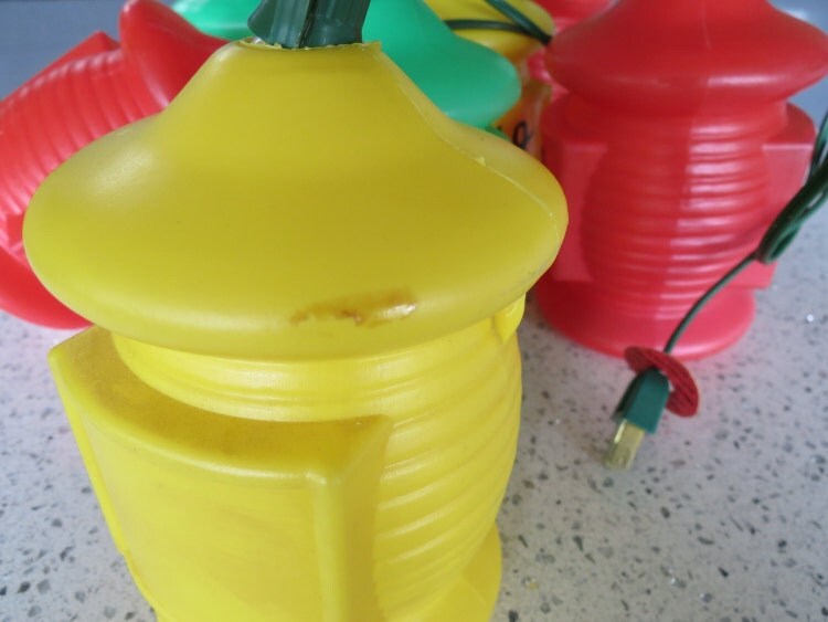 Vintage Patio Lights Plastic Patio Lights by VintageCocobytheLake