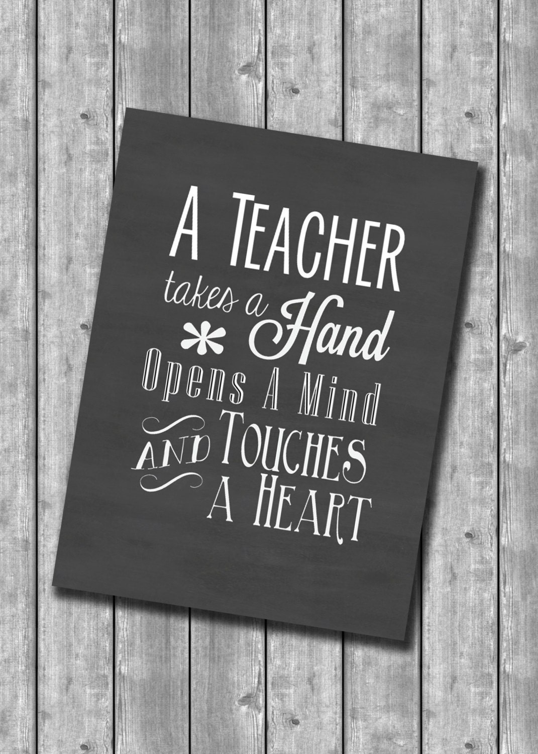 Instant Download 8x10 Teacher Gift Thank You Teacher