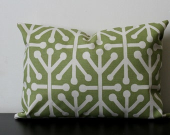 Decorative Pillow Cover, Felix Green Lumbar Pillow Cover,12x16,12x18,12x20, Lumbar Cover, Accent Pillow, Throw Pillow, Sofa Pillow