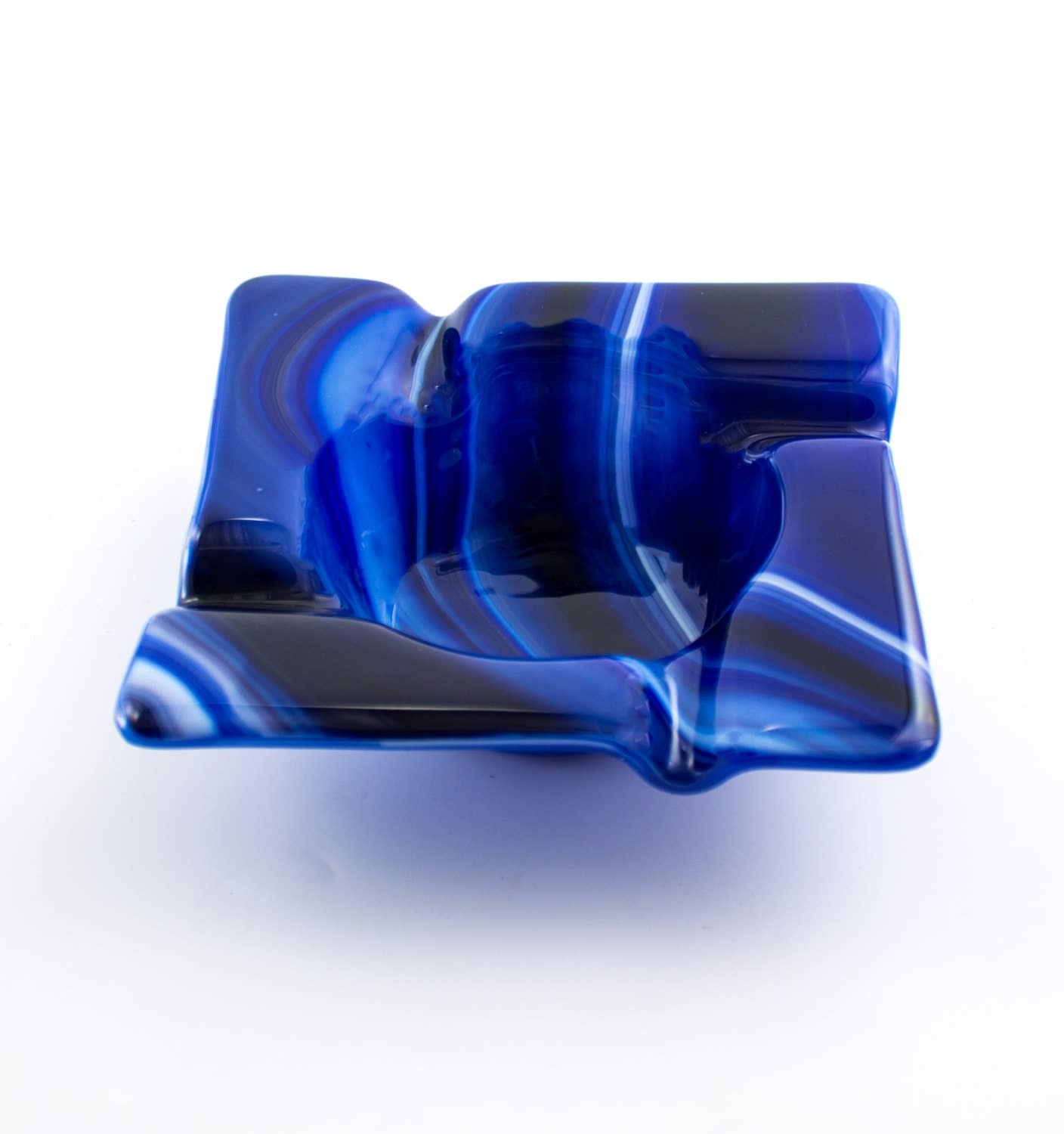 Cool Glass Ashtray Cigar Ash Tray Smoking by Nostalgianmore