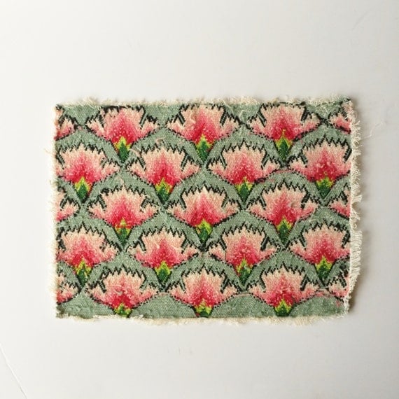 Vintage Bargello Pillow Cover Needlepoint Bench Seat Cushion