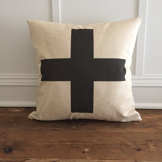 Swiss Cross Pillow Cover by SoVintageChic on Etsy