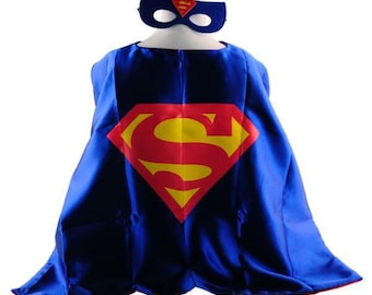 Reversible Satin Superhero Cape with Mask! USA Shipper