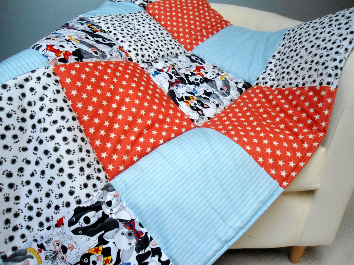 Baby Play Mat Padded Floor Blanket by SewThoughtfulBlanket on Etsy
