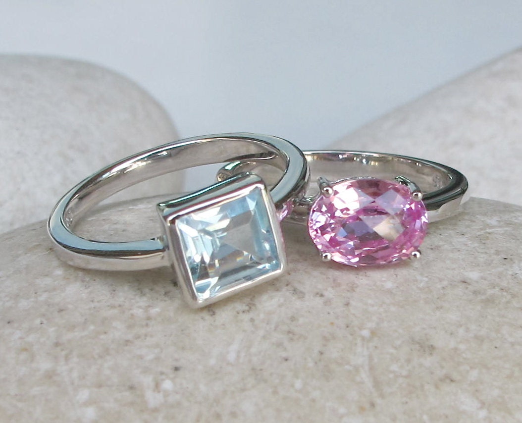 October And December Birthstone Ring Stack Ring Pink By Belesas   Il Fullxfull.765815827 Jekn 