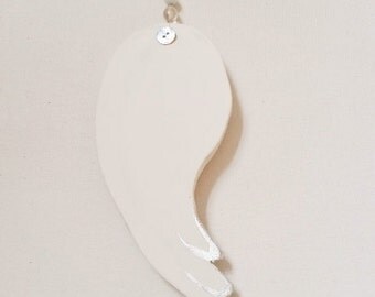 Angel wings, wall decor, wall hanging, small angel wings, angel wings ornament, white wings, white angel wings, French Nordic style,