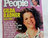 Death of Gilda Radner, And the Whole World Cried, Saturday Night Live's Gilda Radner Dead At age 42, 1989 People Magazine #11 Death of Gilda Radner, And the Whole World Cried, Saturday Night Live's Gilda Radner Dead At age 42, 1989 People Magazine #11