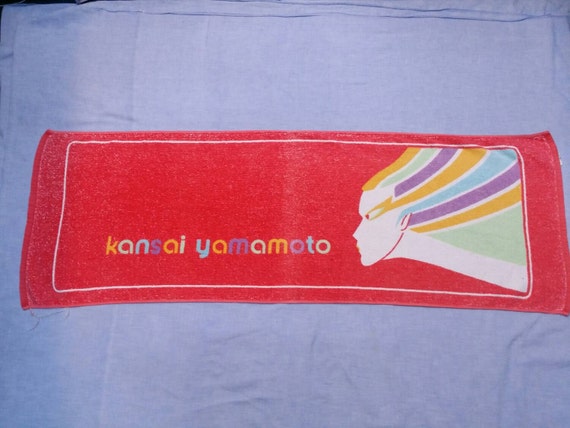 RARE Vintage Kansai Yamamoto hand face gym towel by CheAmeVintage