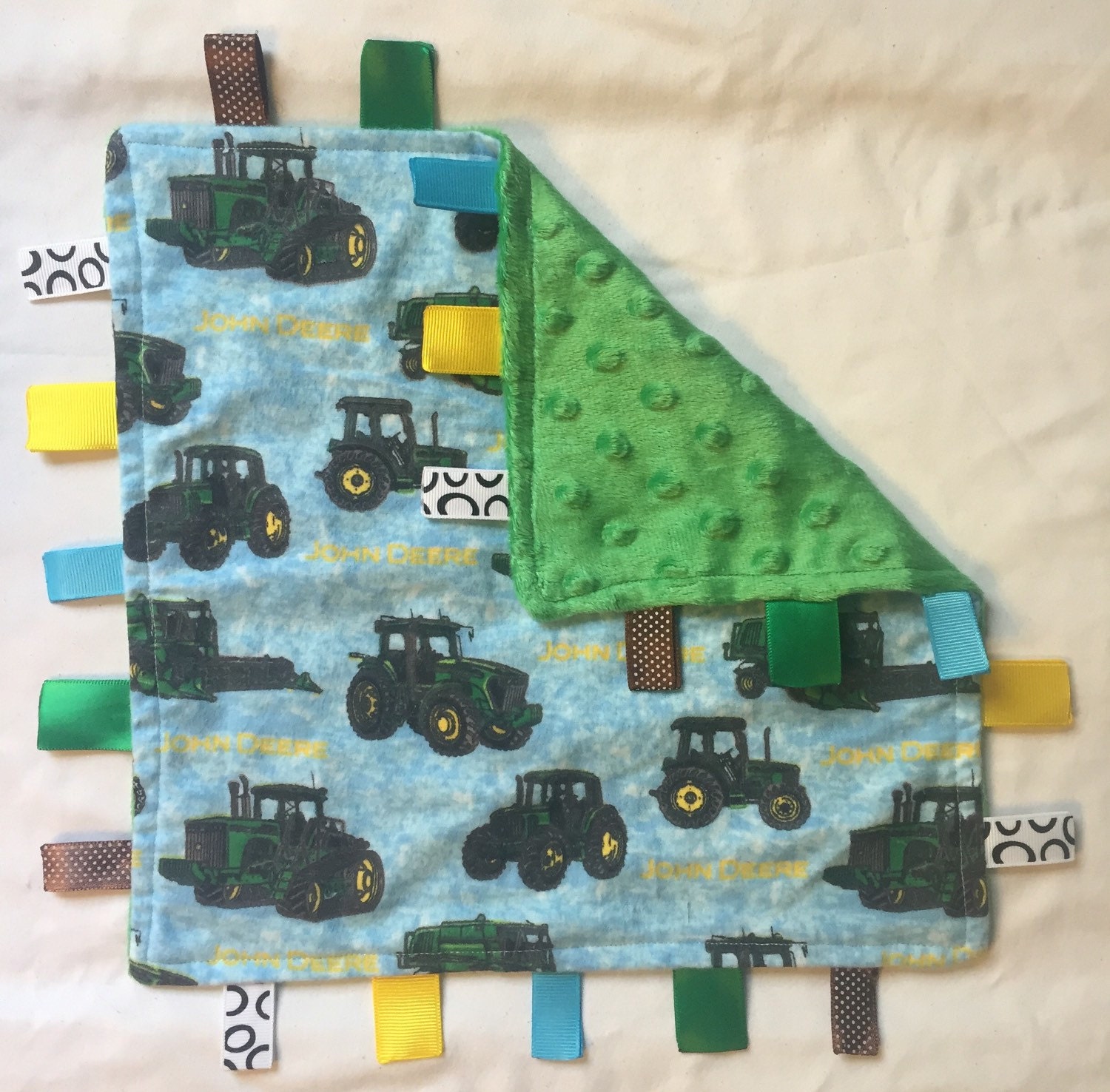 ADORABLE Handmade Tag Security Blanket by CupcakeExpresssions