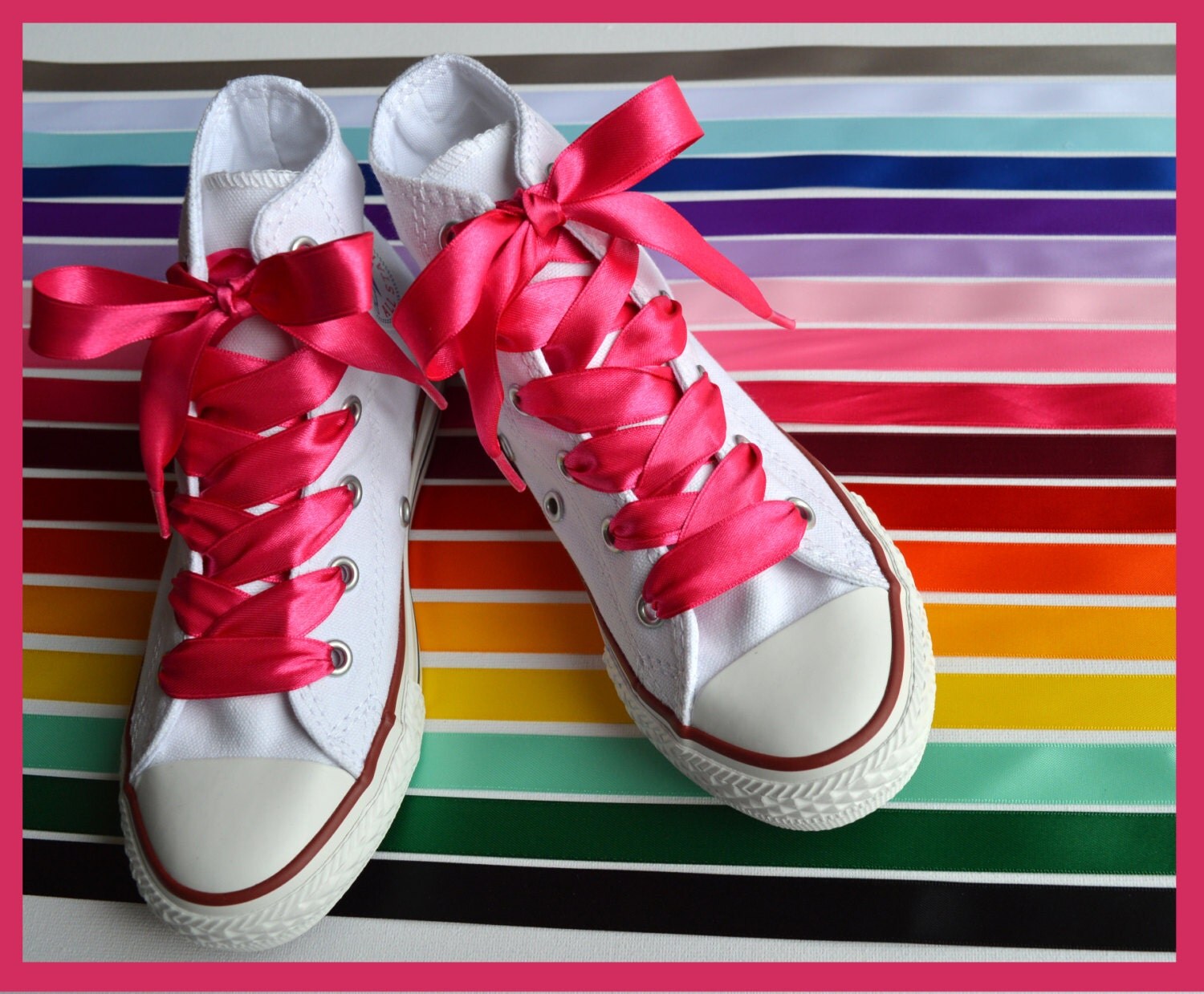 Children and adult Satin Ribbon Shoe Laces for Converse Children and adult Satin Ribbon Shoe Laces for Converse