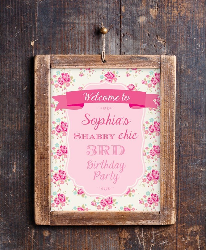 shabby chic party door sign shabby chic floral door sign shabby chic party door sign shabby chic floral door sign