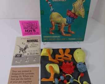 1960's Revell Dr.Seuss Zoo- Norval the Bashful Blinket Model Kit