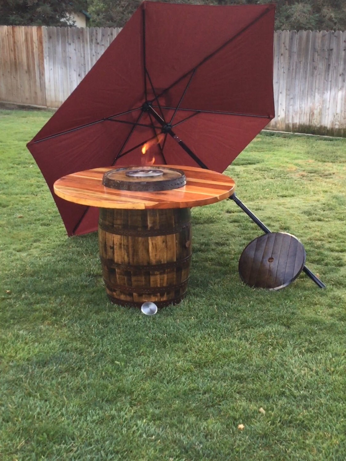 Fire/ umbrella Table