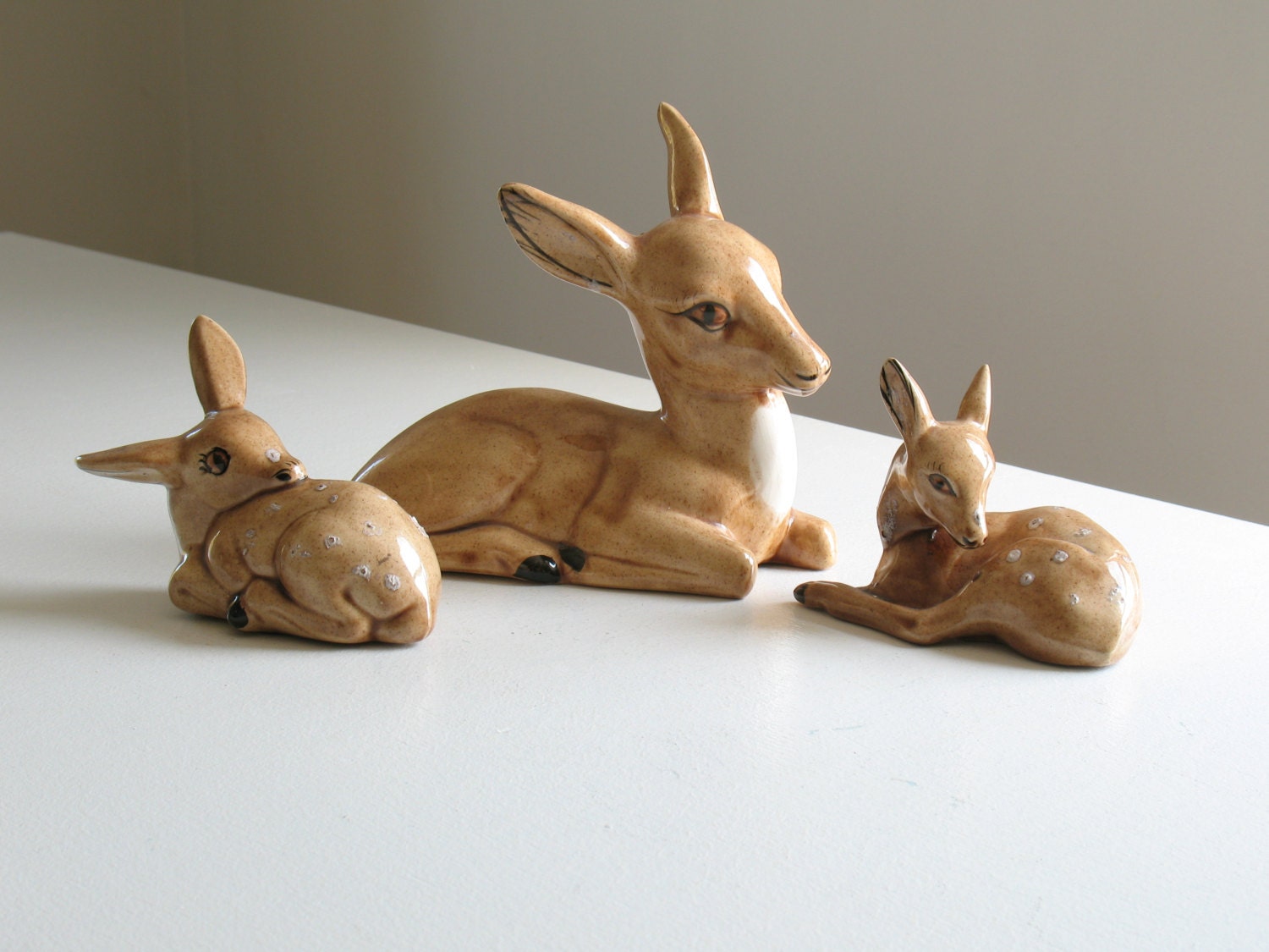 rustic deer figurines