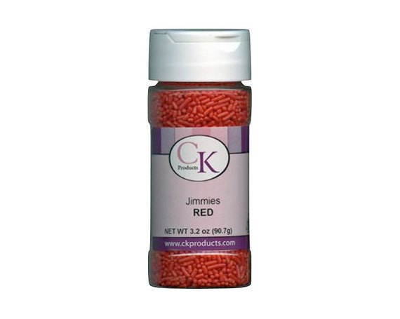 Red Jimmies Sprinkles - Edible Cake Decoration - Baking Candy Making Party Supplies Il_570xn