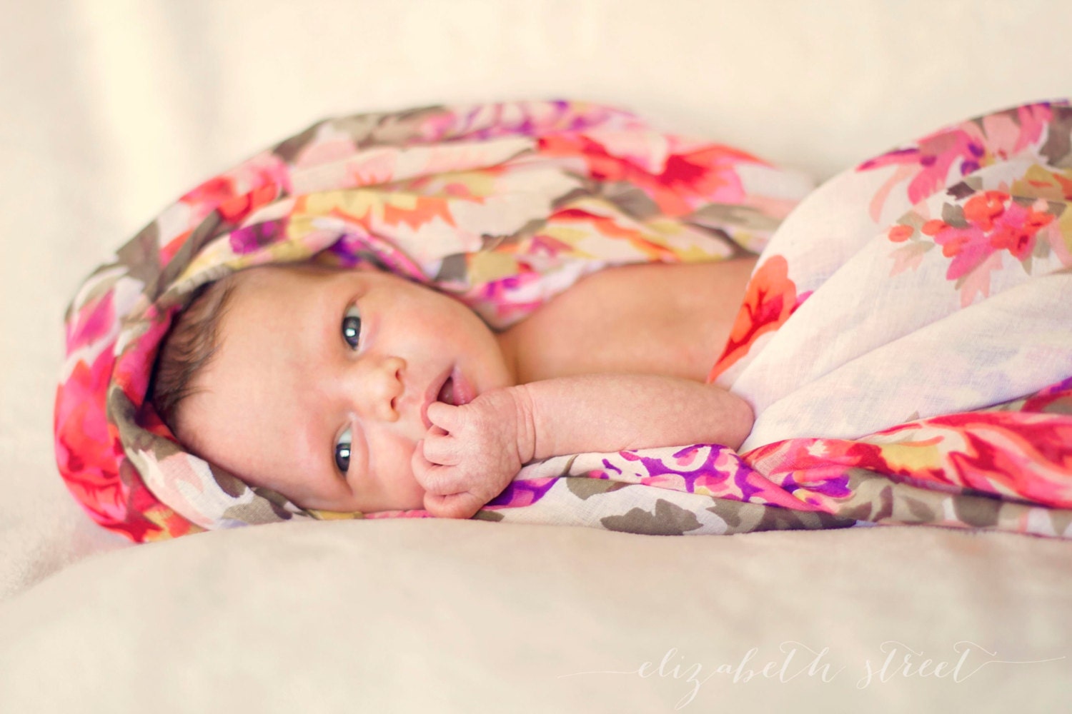 White Baby Swaddle Blanket 47 x 47 by ModernCelebrations on Etsy