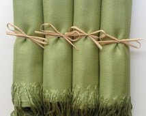 lime green shawls