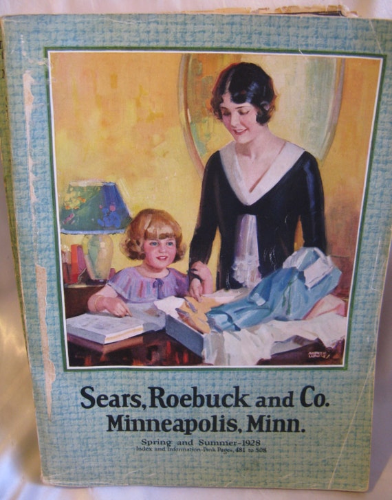 Vintage Sears Roebuck and Co. 1928 Spring and Summer Catalog