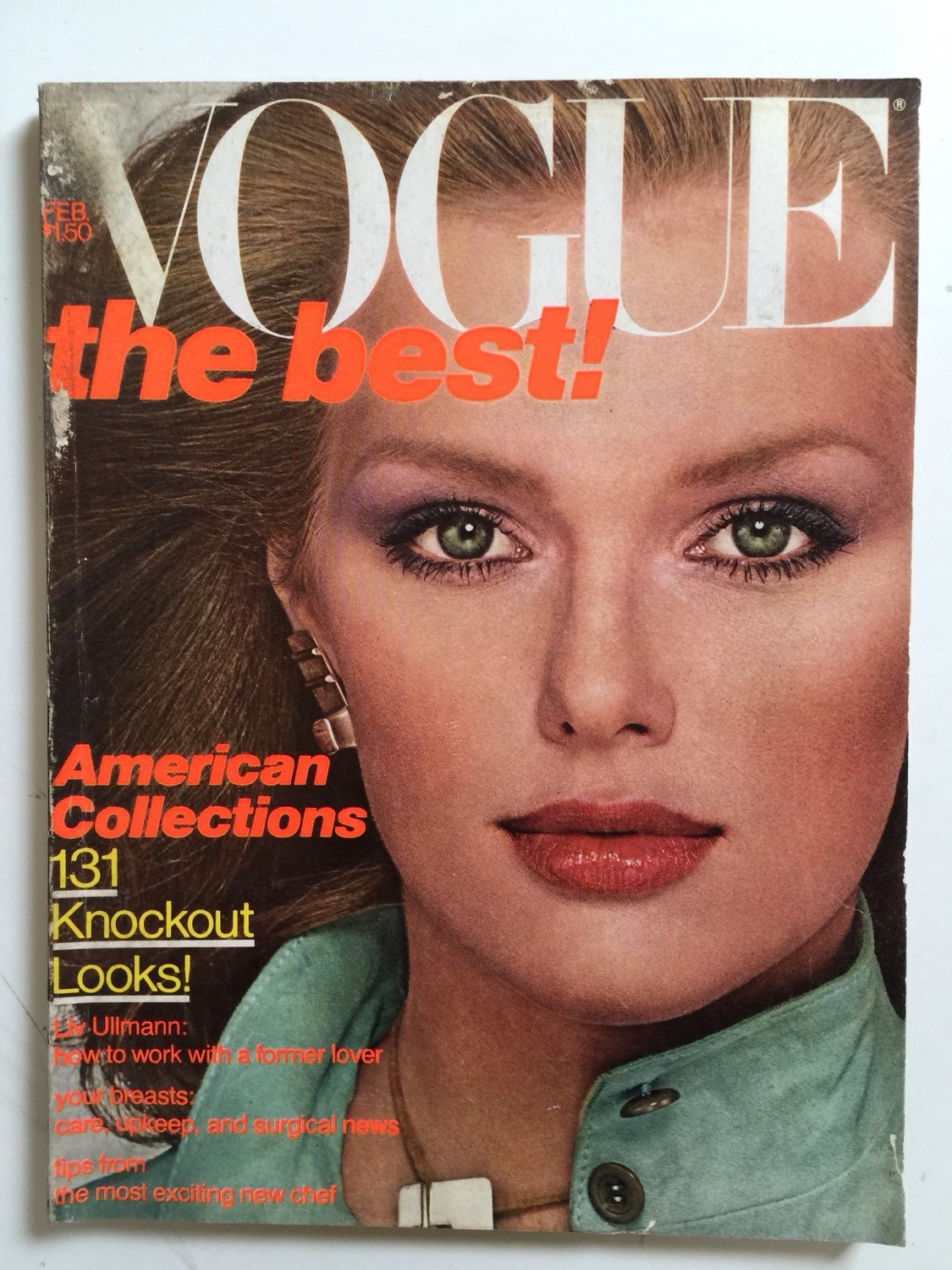 Vogue February 1977 Cover Patti Hansen by LosAngelesEstate