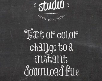 Change Text or Colors to an Instant Download File