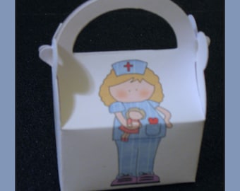 nurse favor box,nurse party favor