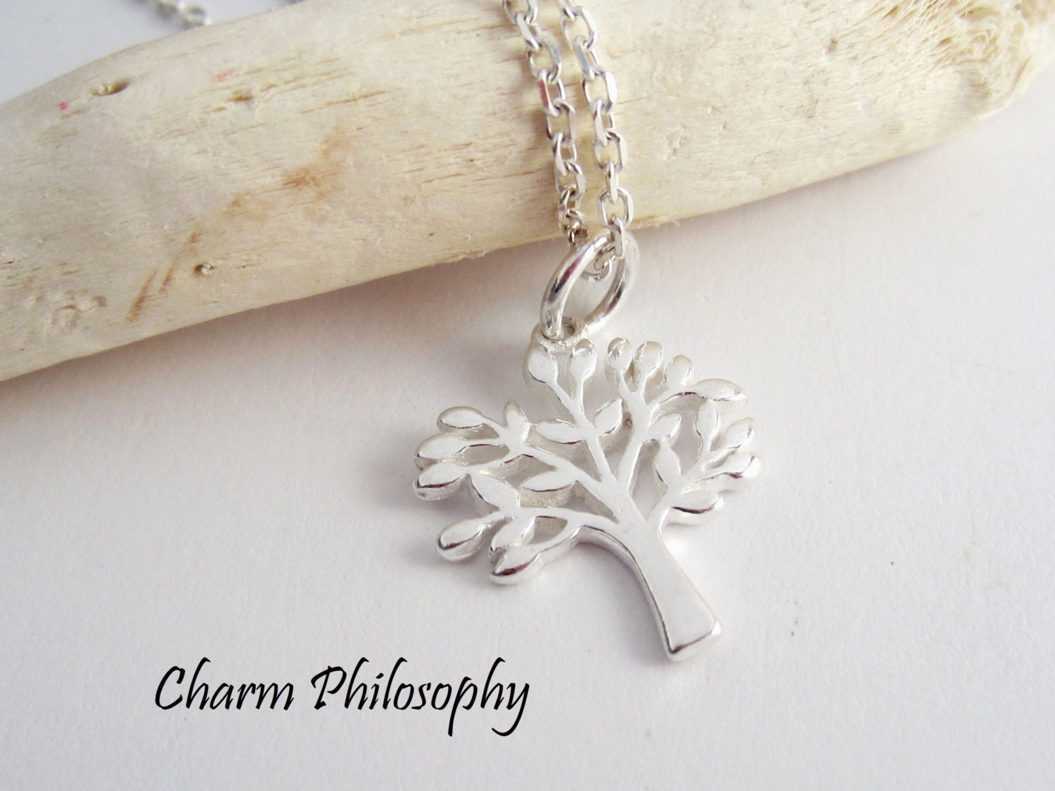 Tree Necklace 925 Sterling Silver Jewelry Small Everyday