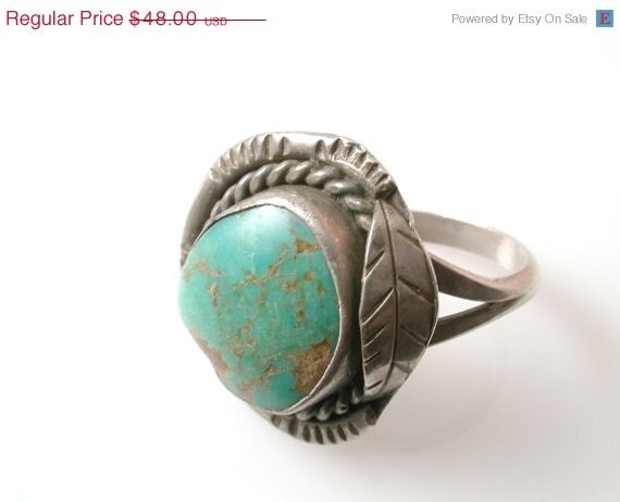 Sale sale Sterling Silver Ring Copper and Turquoise - Sterling Silver ...