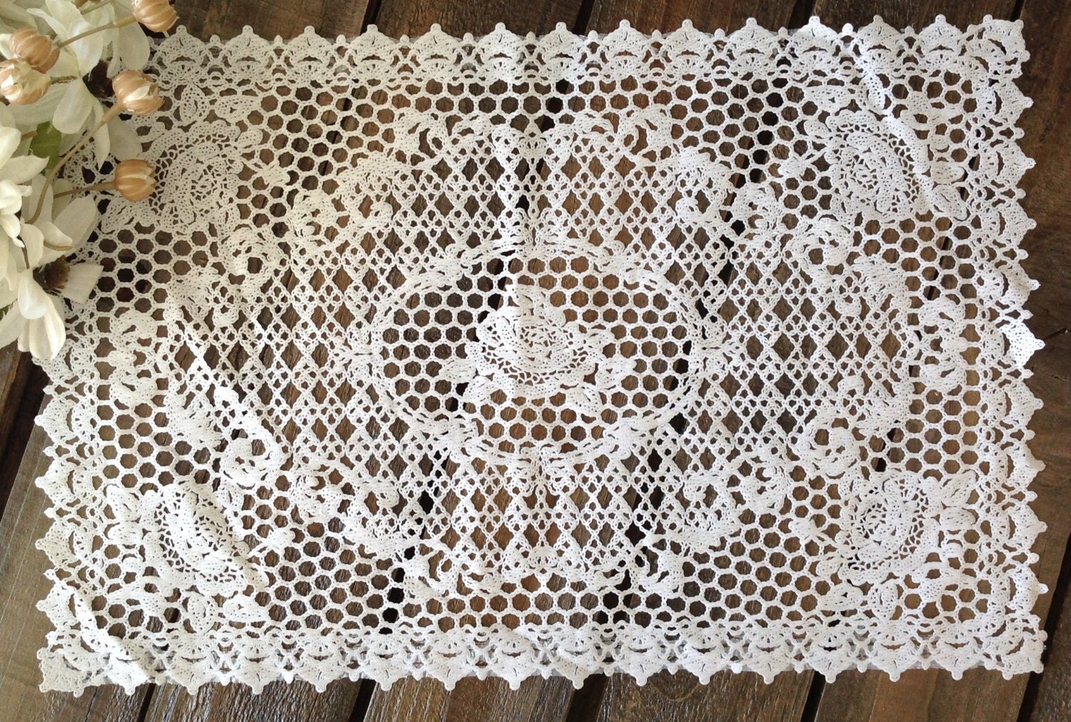 Set 8 Vintage Vinyl White Placemats Table Linens Kitchen