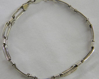 Sterling Silver 925 Adorable Bead Bracelet, 7" Long #6201