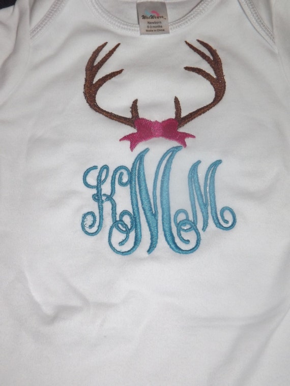 Download Girly Antler Monogram/ Country Girl Body by NiftyNSweetDesigns