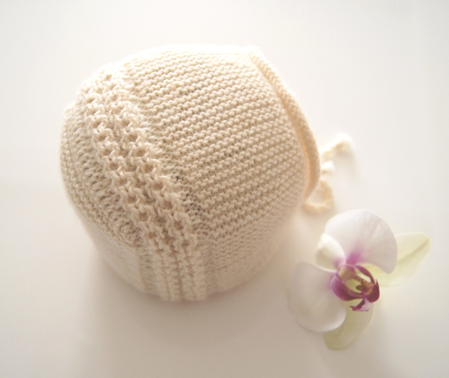 Baby Princess Charlotte Hat/ Bonnet Knitting Instructions