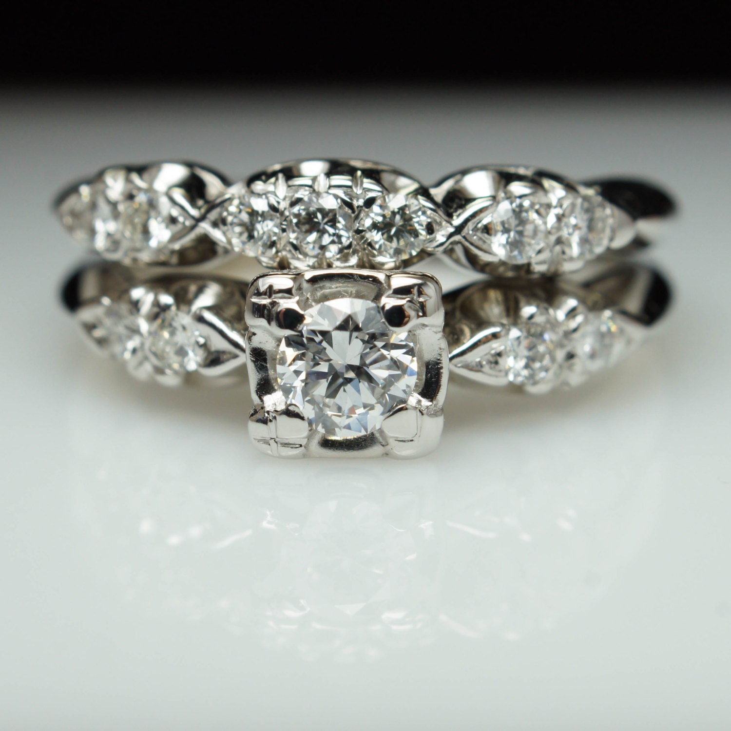 Vintage Art Deco Diamond Rings 8