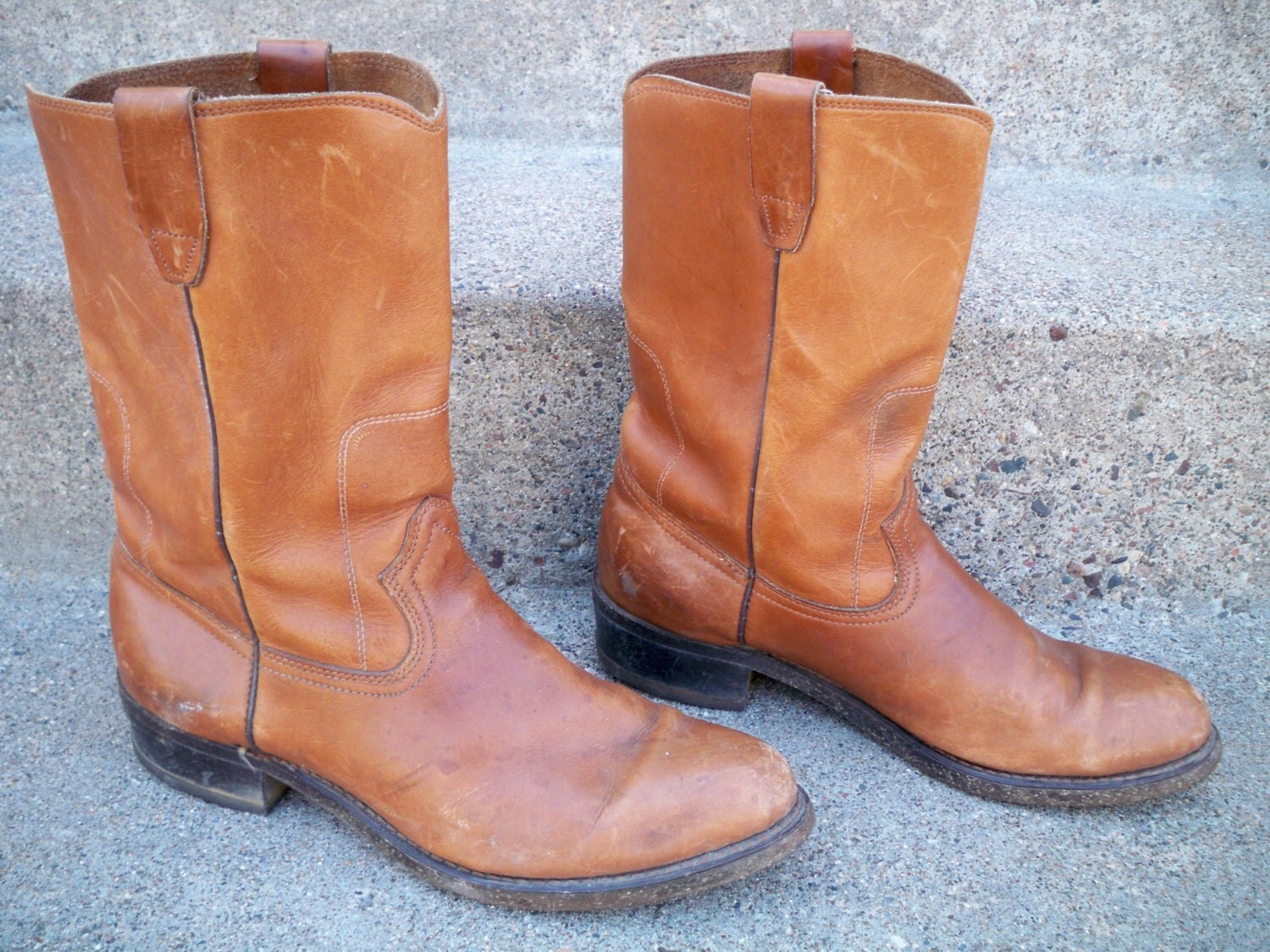 Vintage Brown Leather Mens Riding Biker Motorcycle by Joeymest