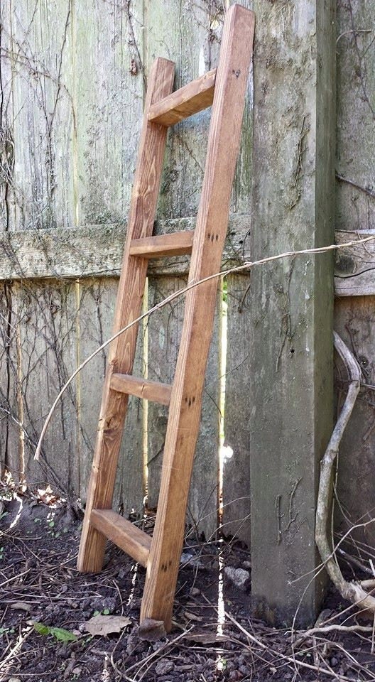 Primitive Early American LADDER Aged Antiqued Home Decor